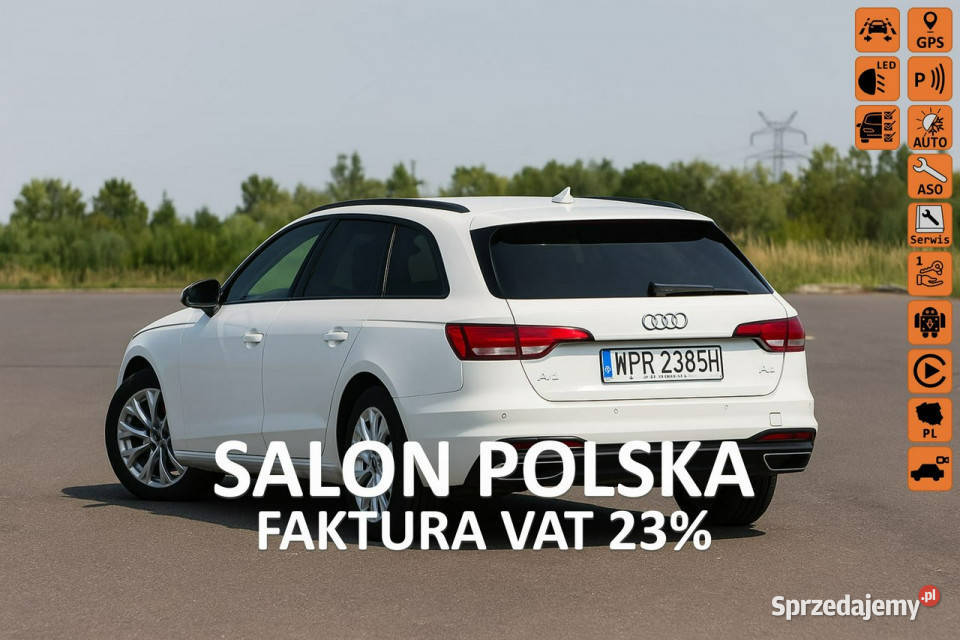 Audi A4 2020 Salon Polska 1Właściciel ledy 108000km Białystok sprzedam