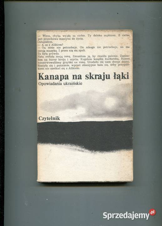 Kanapa na skraju łąki Opowiadania ukraińskie zachodniopomorskie Szczecin
