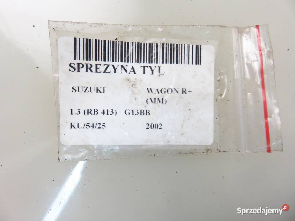 SPRĘŻYNY TYŁ KOMPLET SUZUKI WAGON R małopolskie