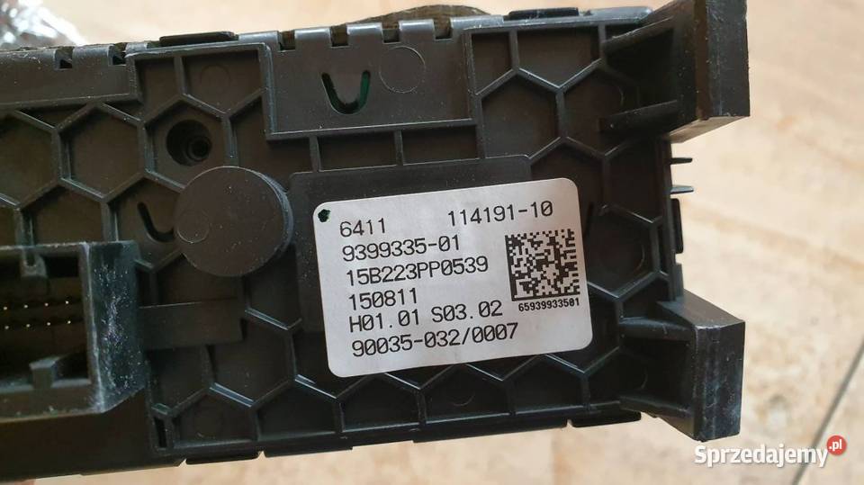 PANEL KLIMATYZACJI TYŁ 9399335 BMW 7 G12 FV23 kujawsko-pomorskie Lipno