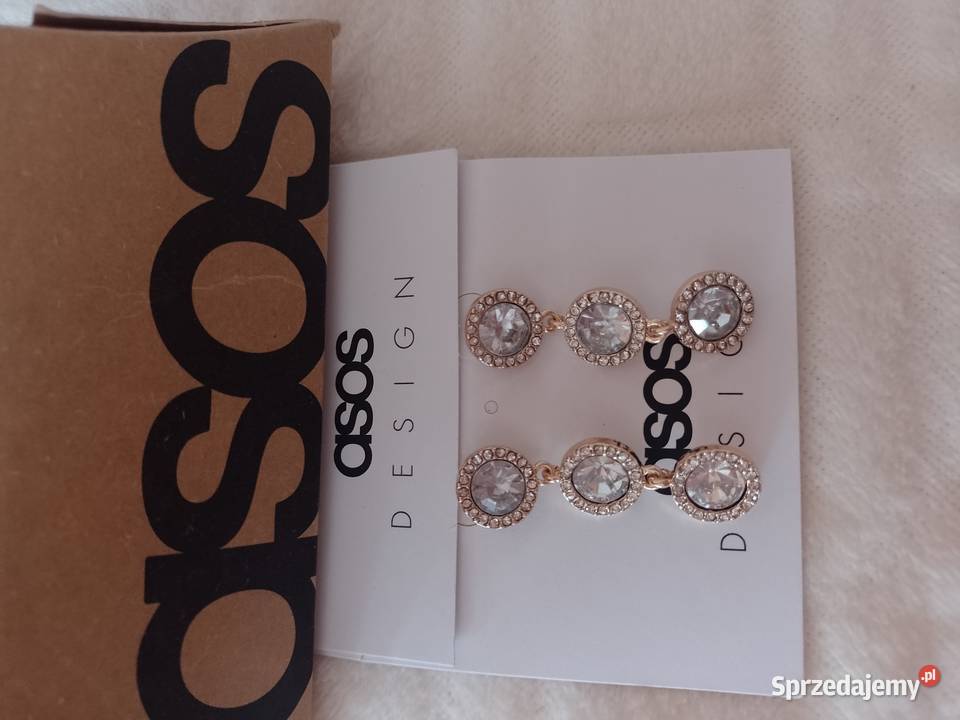 ASOS Bogato zdobione kolczyki ślubne z Londynu małopolskie Kraków