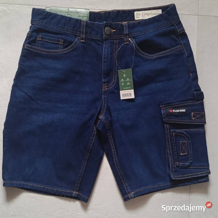 PARKSIDE męskie jeansowe szorty robocze z pętlą Rozmiar L