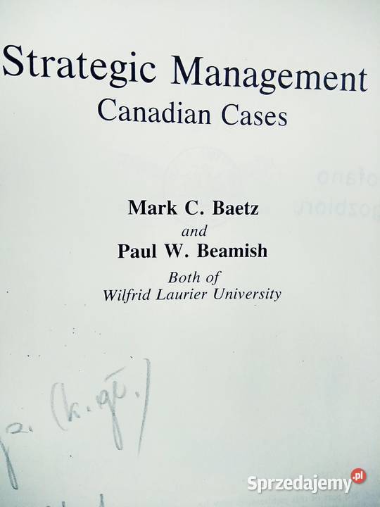 Strategic Management książki angielskie mazowieckie Warszawa