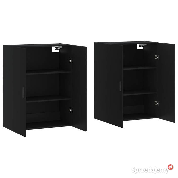 Szafki wiszące czarne 2 695x34x90 WM3195636 Szafki Warszawa
