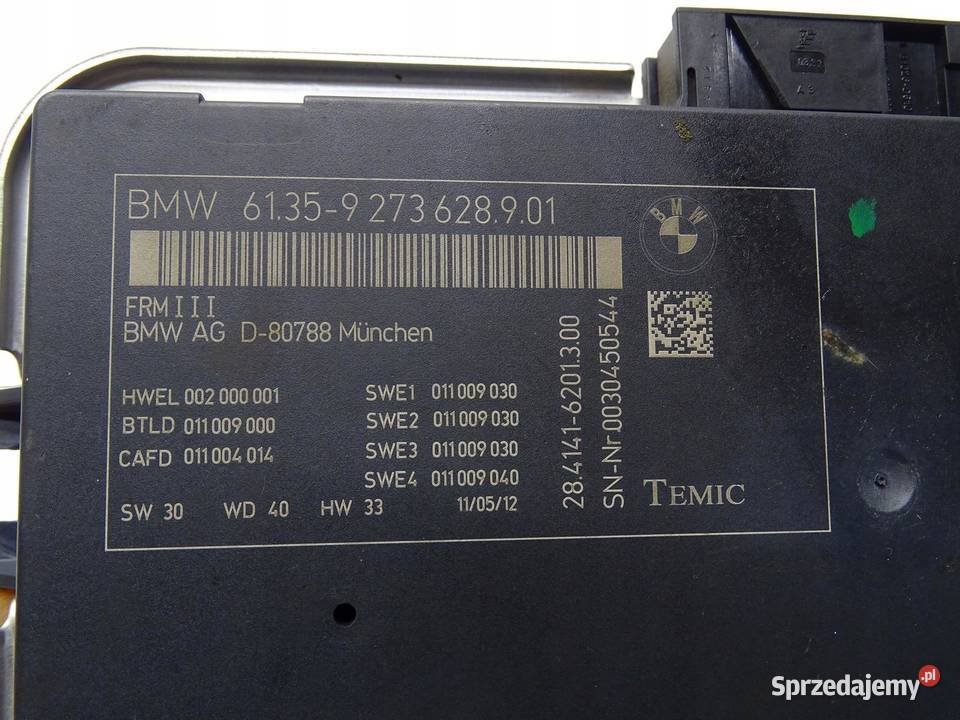 MODUŁ STEROWNIK ŚWIATEŁ BMW F10 F11 9273628 sprzedam