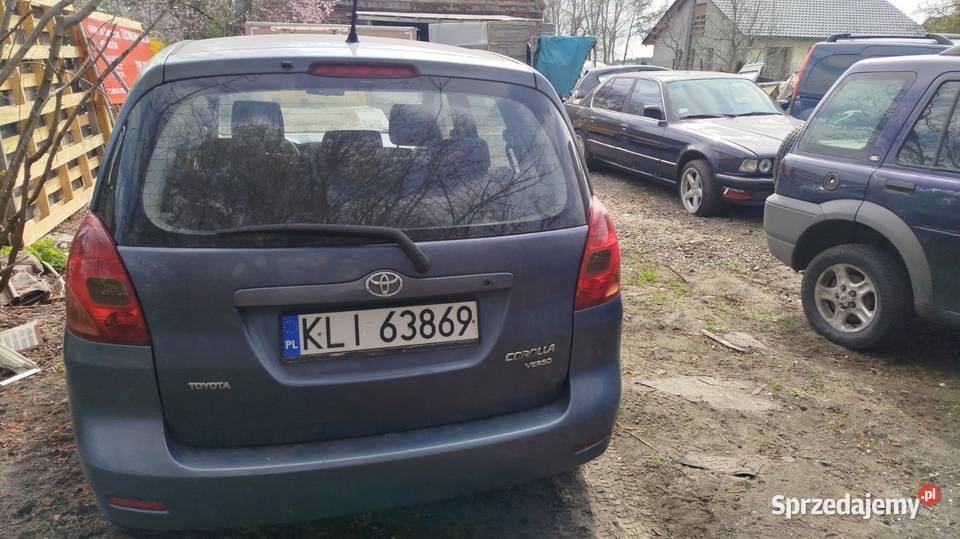 Toyota Corolla Verso Rok produkcji 2003 Verso opolskie