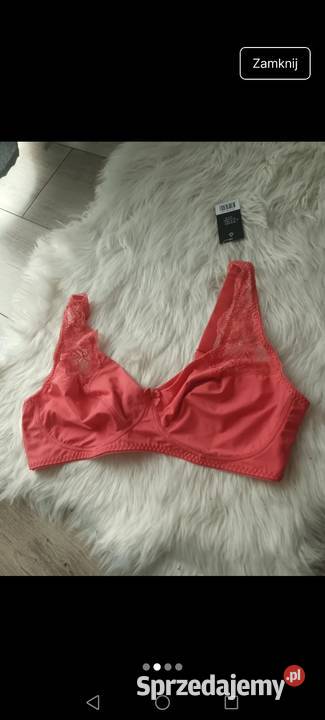 Biustonosz damski różowy koronka 95C Krosno