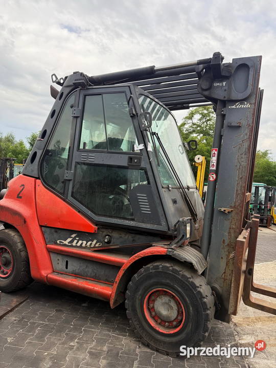 wózek widłowy LINDE H60D02 diesel seria 396 350m Działoszyn sprzedam