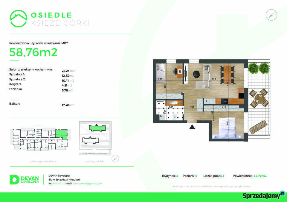 NOWA INWESTYCJA W ŁAŃCUCIE MIESZKANIA balkon Łańcut