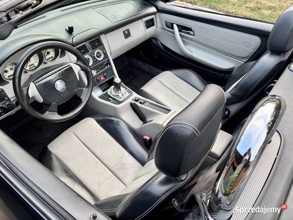 Mercedes SLK 20 Coupe Cabrio piękny stan czarny Wieliszew