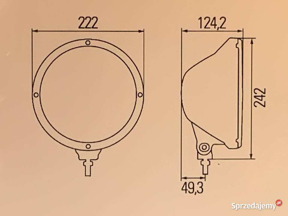 HALOGEN HELLA 3003 RALLYE Belka Scania ciężarowe Wola Murowana