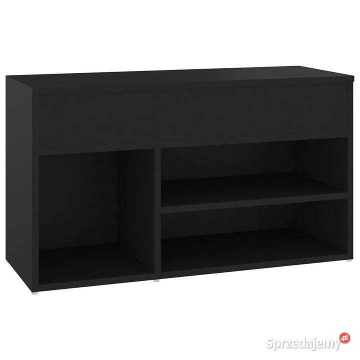 vidaXL Ławka z miejscem na buty czarna 80x30x45 Warszawa