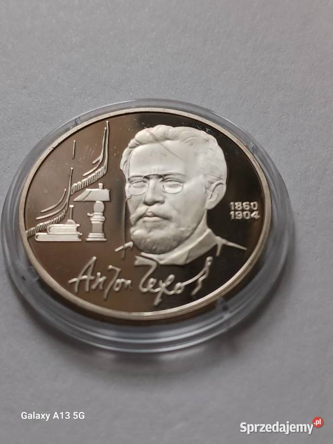 1 Rubel ZSRR Antoni Czechow 1990 r Konin