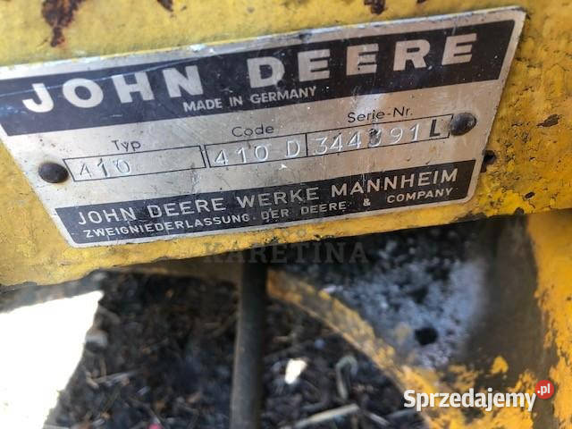 John deere 410 części Łyźka Jastrzębniki