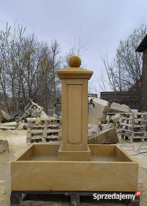 Fontanna z naturalnego piaskowca naturalny Kamienna Góra sprzedam
