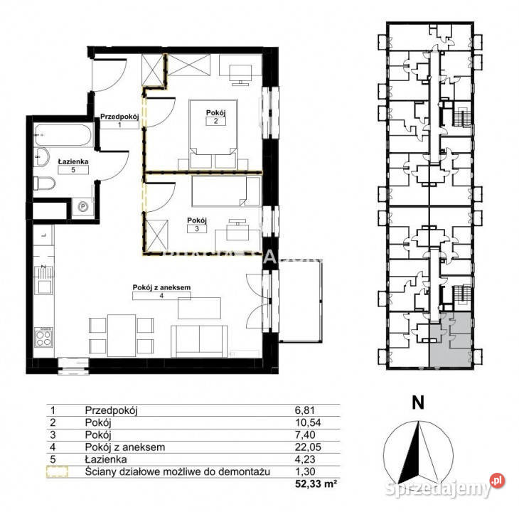 Mieszkanie Kraków 5233m2 3 pok Sprzedaż małopolskie