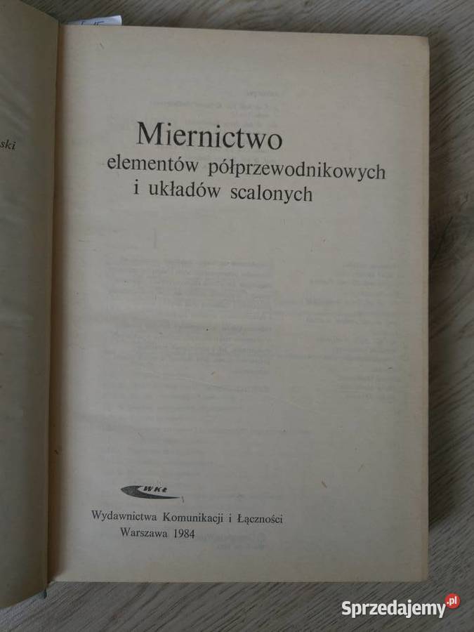 Miernictwo elementów półprzewodnikowych i
