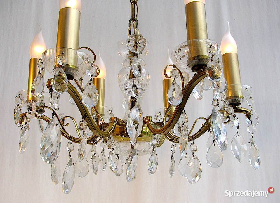 Żyrandol Kryształki Maria Teresa Szczecinek sprzedam
