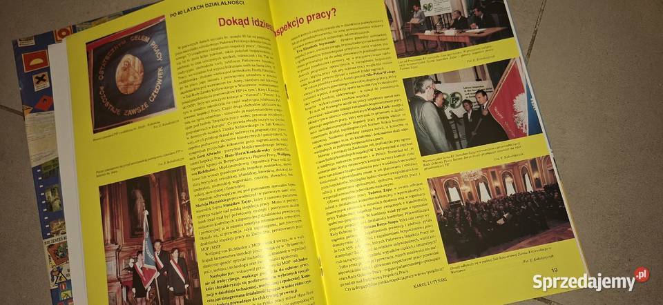 Przyjaciel Pracy 121999 ikona BHP z końca XX wielkopolskie Łęczyca