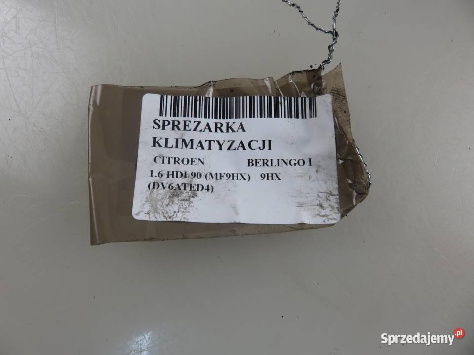 KOMPRESOR KLIMATYZACJI CITROEN BERLINGO I 16 HDI