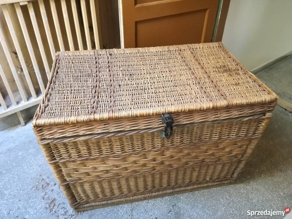 duży kosz kufer wiklinowy Pozostałe mazowieckie Warszawa sprzedam