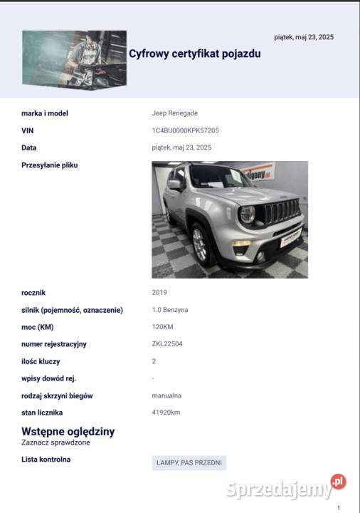 Jeep Renegade Jeden właściciel BENZYNA Salon możliwa zamiana wielkopolskie Poznań