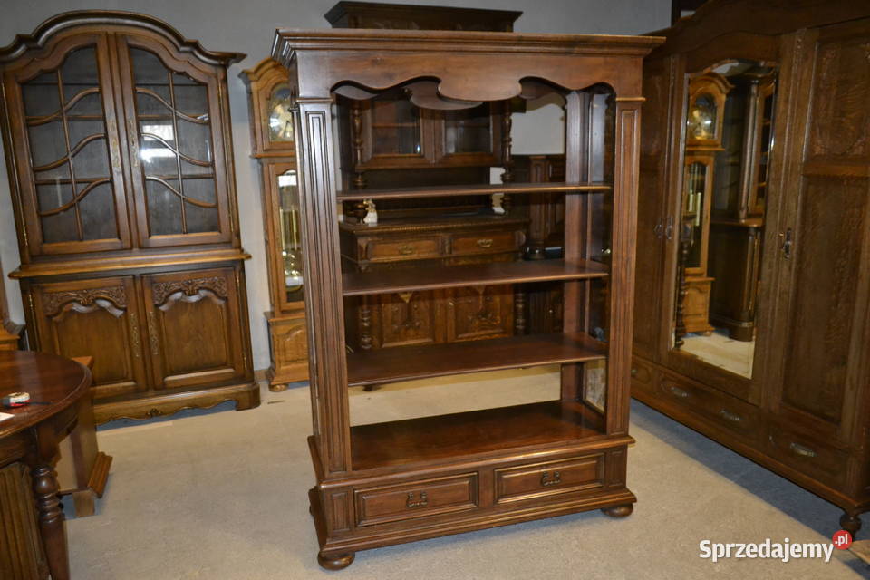 biblioteka regał orzech Będzin