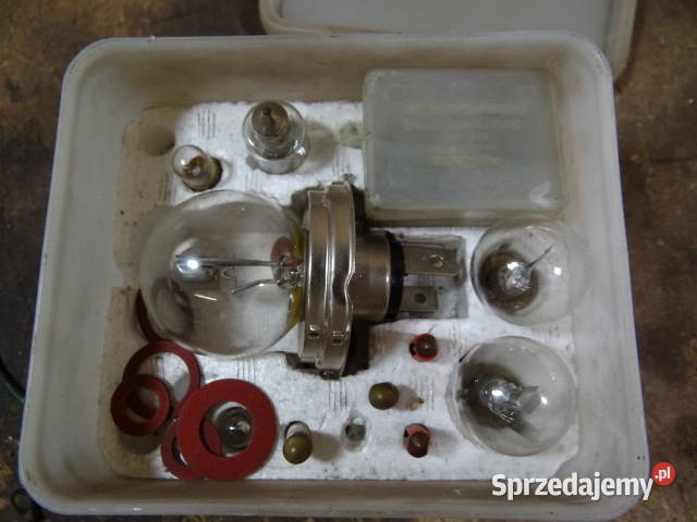 pudełko żarówek NARVA MZ 6 v org DDR Żarówki motocyklowe Żary