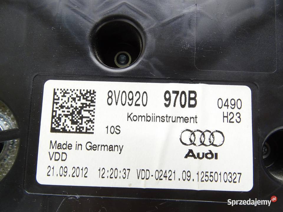 LICZNIK ZEGARY ZEGAR 8V0920970B 20 TDI AUDI A3 osobowe Liczniki i zegary małopolskie