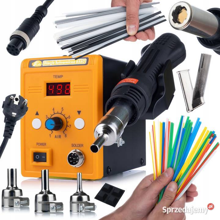 Stacja Lutownicza HotAir 858D 700W 3 Dysze Dysza Ludźmierz
