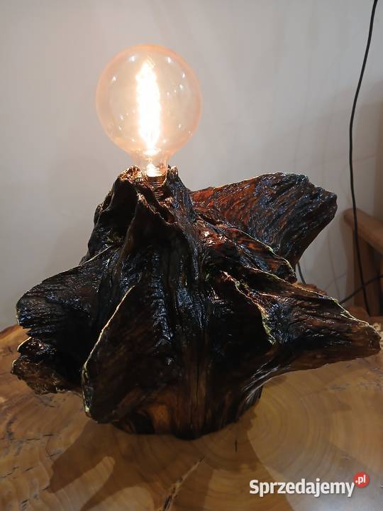 Lampa z dębowego korzenia Skawina