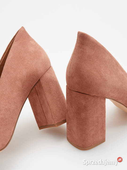 Wysokie buty Reserved 39 brudny róż słupek na inna Czółenka Moda i Styl zachodniopomorskie