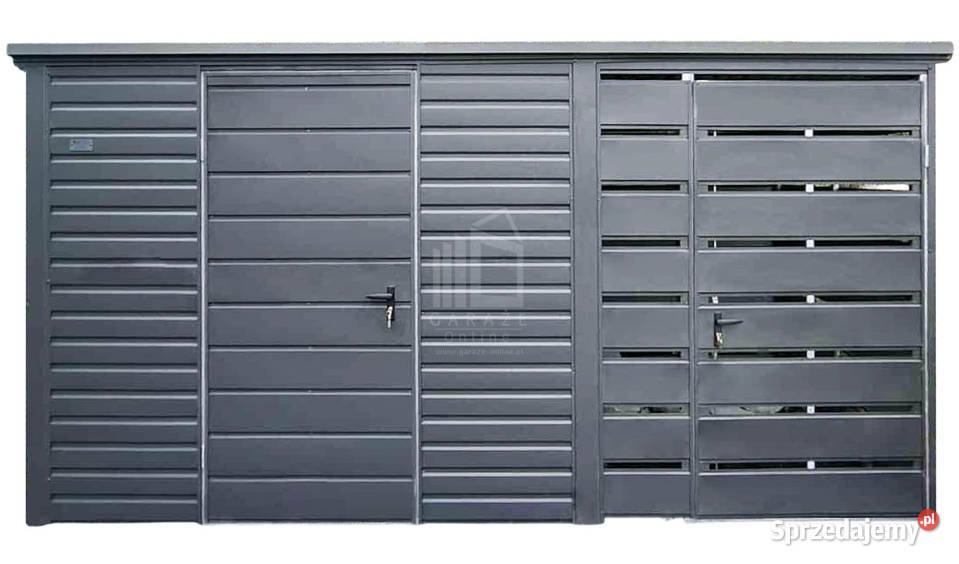 Schowek domek ogrodowy 3x2m wiata 15m drzwi dach warmińsko-mazurskie Dobre Miasto