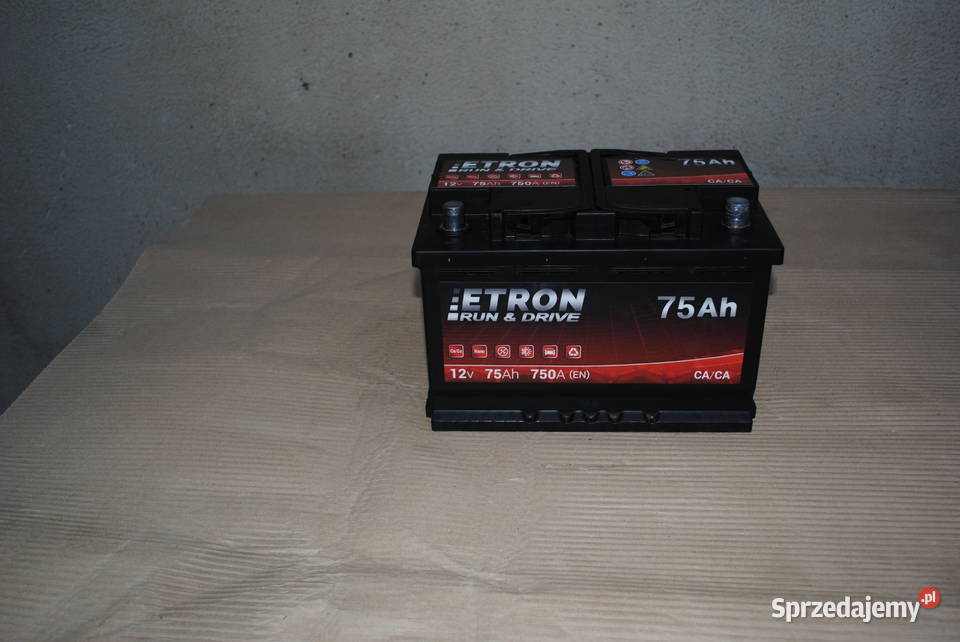 Akumulator Etron Run Drive 12 v 75Ah 730A nowy