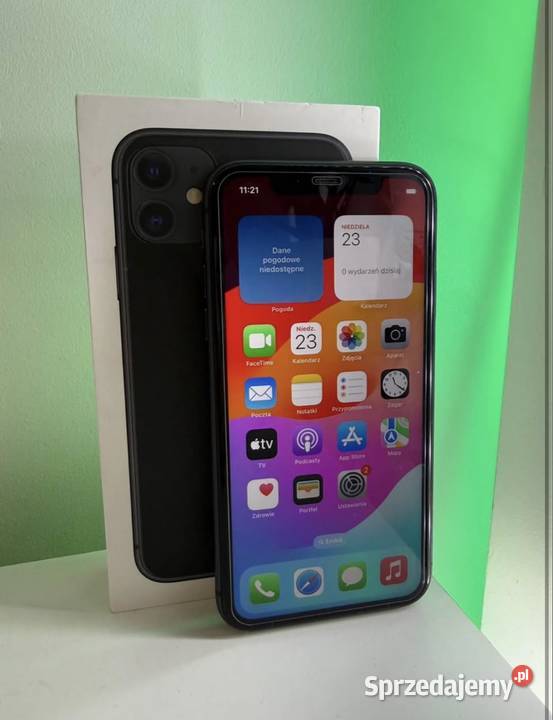 Apple iPhone 11 64GB 100 Kondycja Czarny Apple / iPhone Kalisz sprzedam
