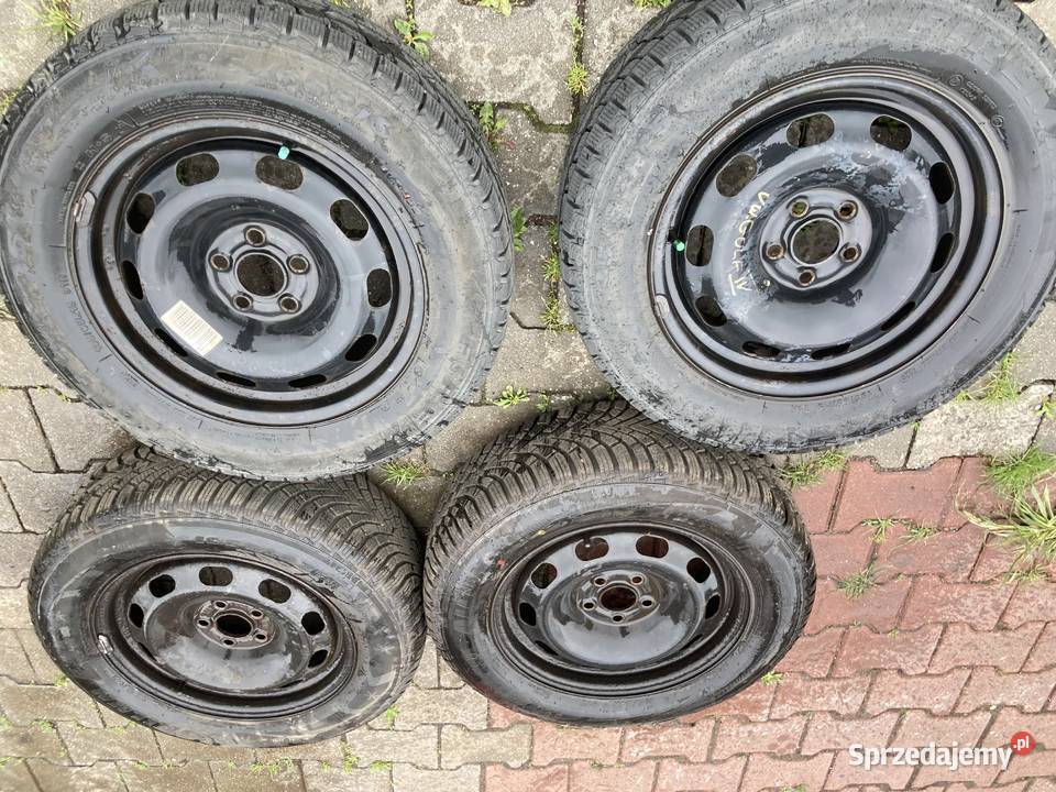 Felgi do VW oponami wielosezonowymi 195x65x15 śląskie Chorzów sprzedam