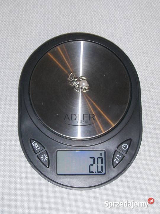 Srebrny wisiorek Aniołek z perełką srebro Łódź