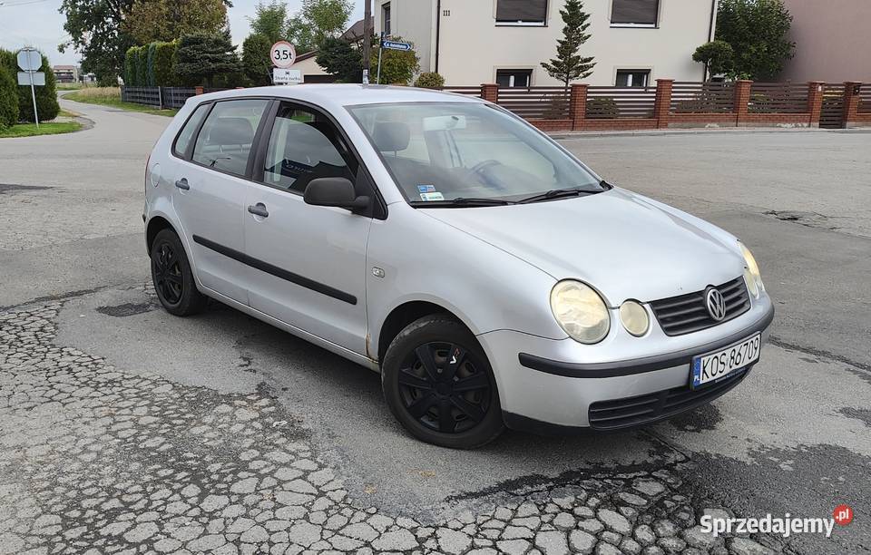 Volkswagen Polo 2003 r 12 benzyna klimatyzacja srebrny małopolskie Bobrek