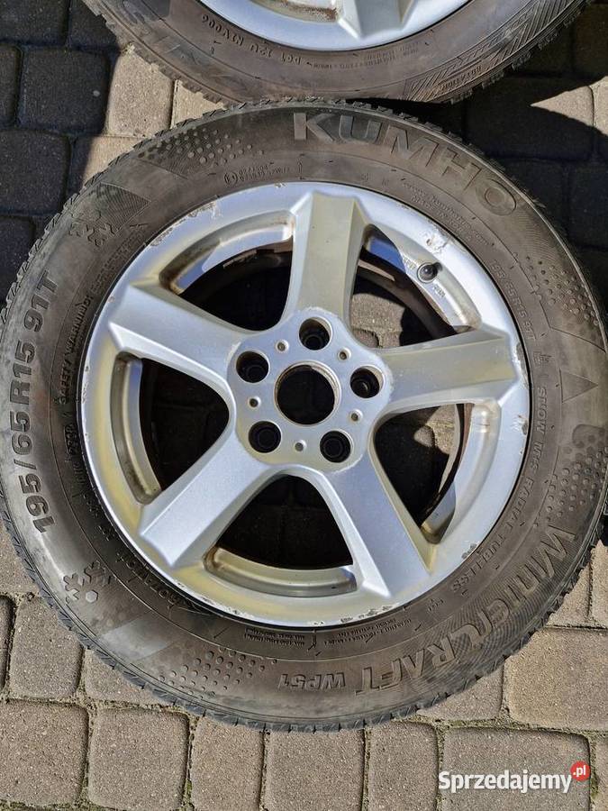 Koła VWSkodaSeat 5x112 65jx15 opony zima 1956515 śląskie Tarnowskie Góry