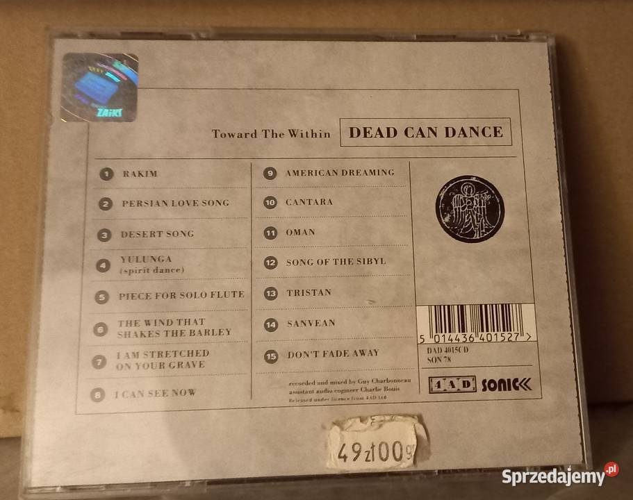 Dead Can Dance Toward The Within 4 AD Sonic sprzedam