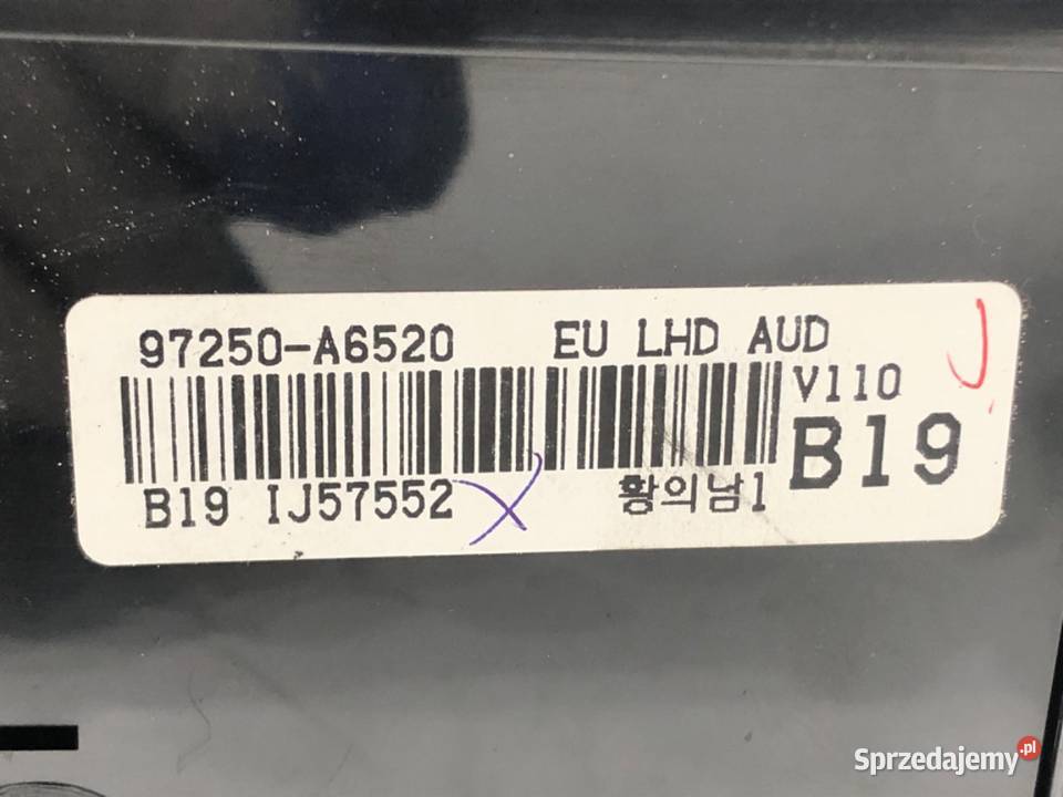 PANEL STEROWANIA NAWIEWU HYUNDAI i30 97250A6520