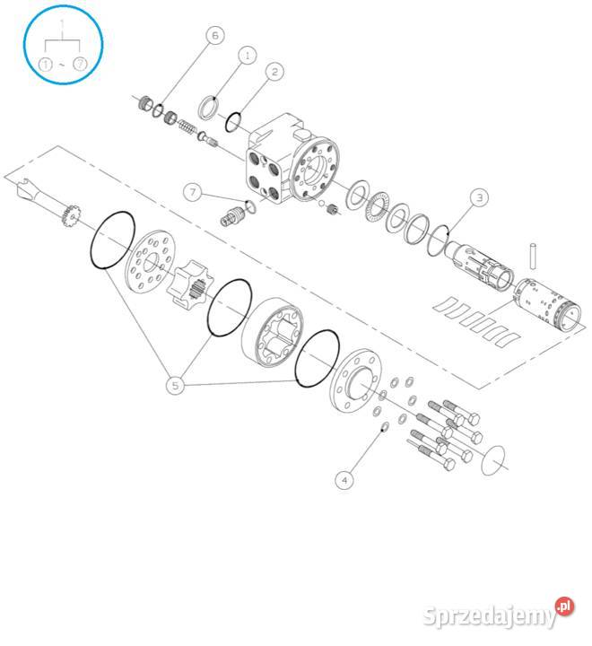 Komplet uszczelek SJ406400 TRG630 LS Tractor Tajęcina