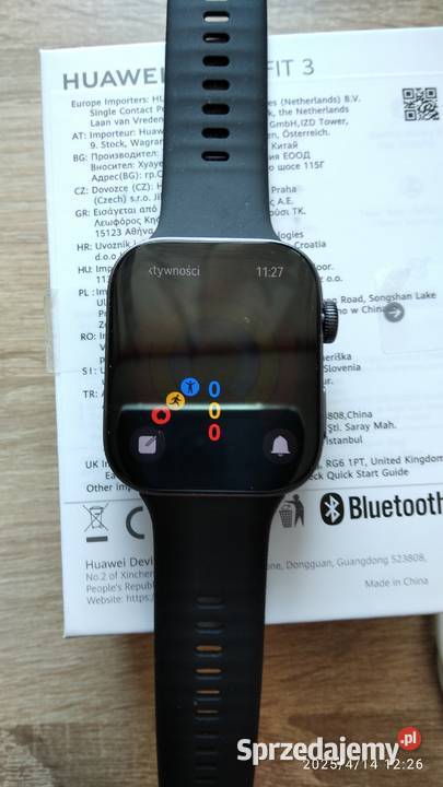 Smartwatch Huawei Watch Fit 3 Czarny Radom