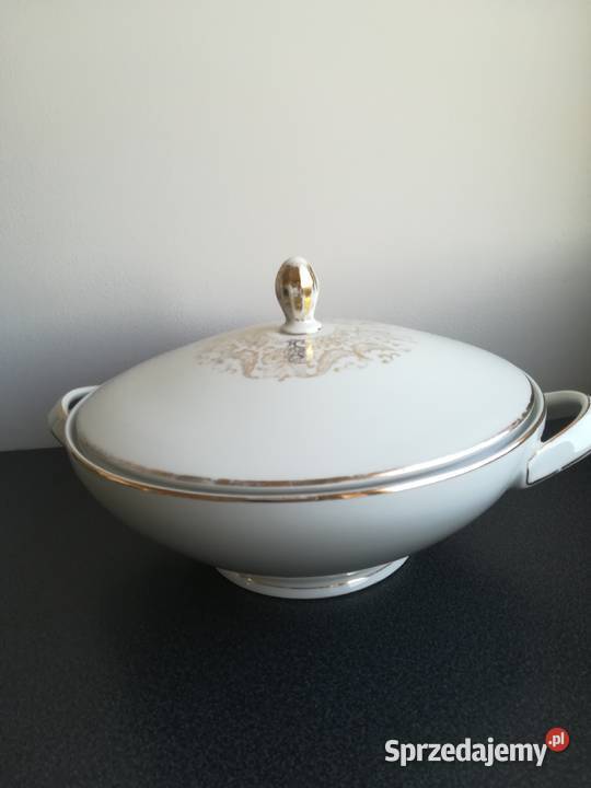 waza z porcelany ozdoba stołu stara bawarska Gdańsk