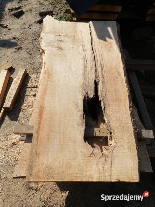 Bale blat deska stół loft żywicą foszty dąb Ogród Przysucha