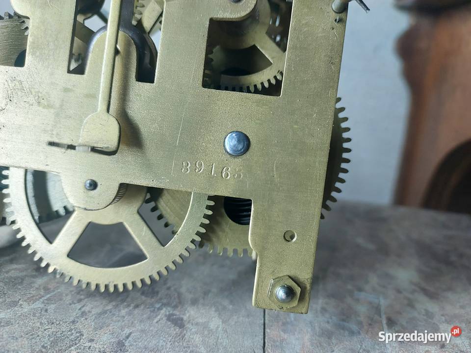 709 Mechanizm starego zegara ściennego Mauthe Tczew