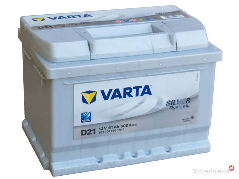 Akumulator 61Ah 600A EN VARTA Silver Dynamic D21 Katowice - Sprzedajemy.pl