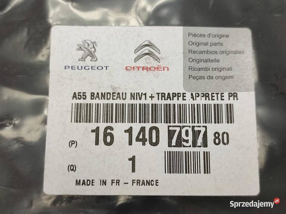 KRATKA ZDERZAKA PRZÓD CITROEN DS3 20092015