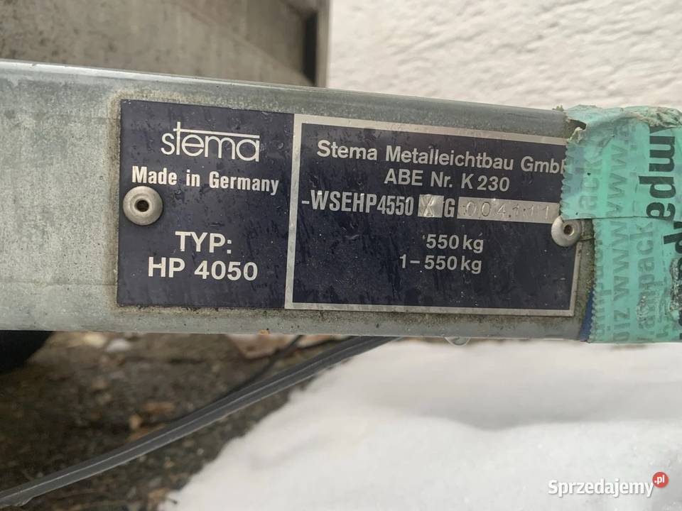 Przyczepka przyczepa samochodowa 35 tony STEMA Świebodzin