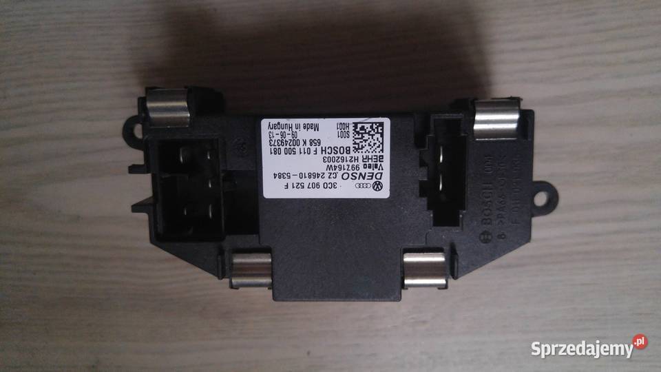 Rezystor opornik dmuchawy 3C0 907 521 F Audi VW Lublin